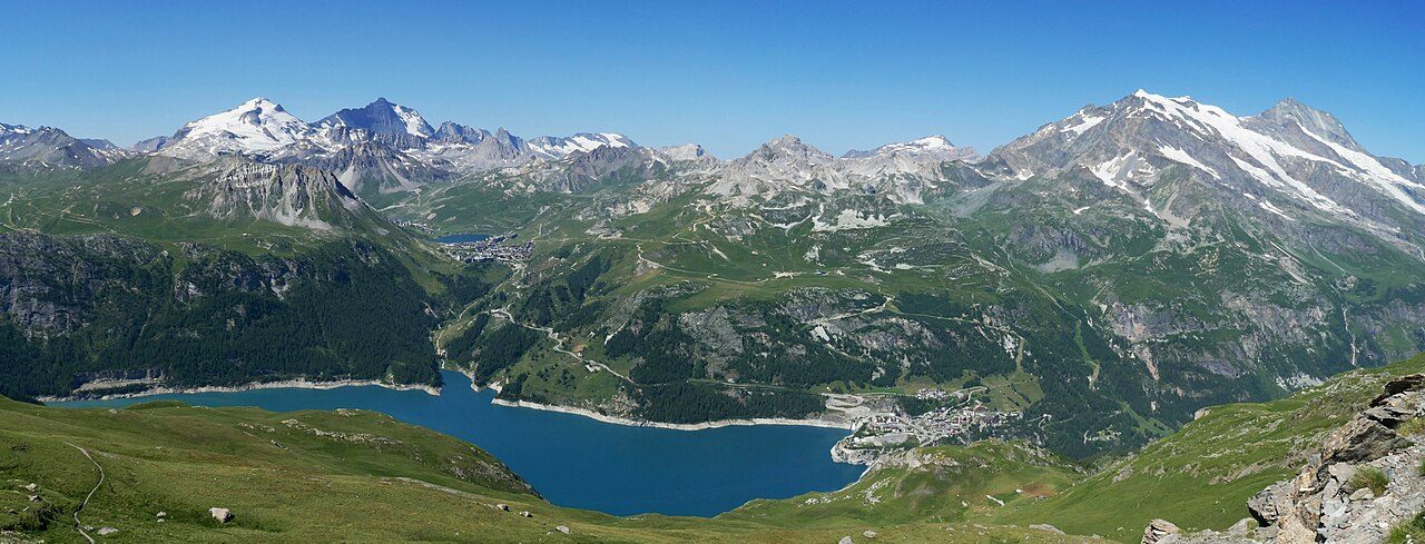 Beach near Tignes, France