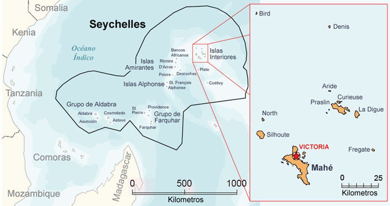Beach near Fregate Island, Seychelles